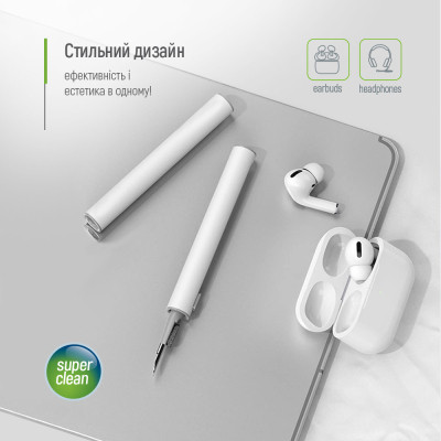 Універсальний чистячий набір ColorWay Cleaning Pen, for Earphones, 3 in 1 (CW-1131) Вінниця - фото 7
