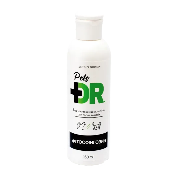 Відновлювальний шампунь з фітосфінгозином Vetbio Dr.Pets для кішок і собак 150 мл Вінниця