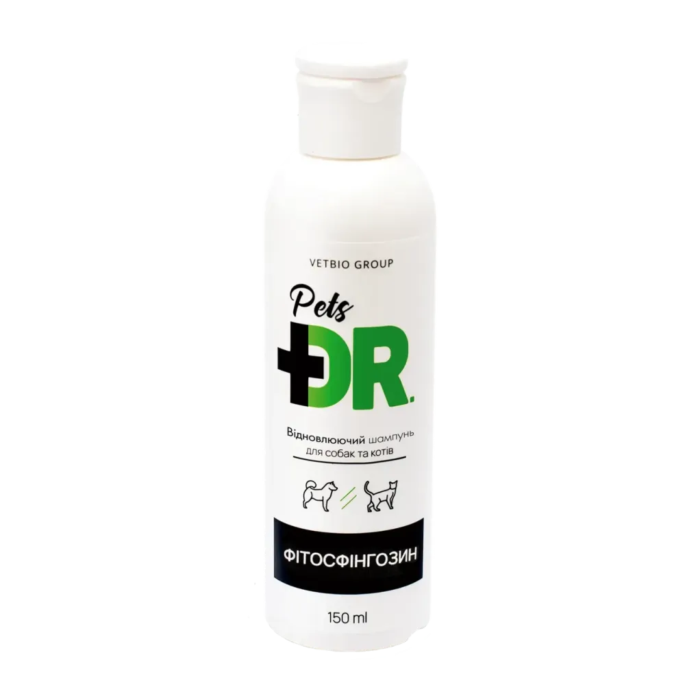 Відновлювальний шампунь з фітосфінгозином Vetbio Dr.Pets для кішок і собак 150 мл Вінниця - фото 1