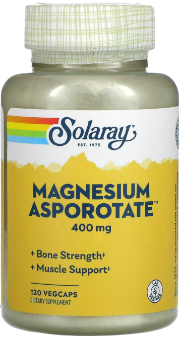 Магній аспартат цитрат оротат 400 Solaray Magnesium Asporotate 120 капс Київ - фото 1