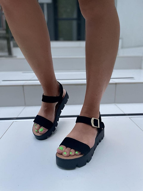 Kentro Босоніжки жіночі KENTO 3222 чорні (літо, замша натуральна) (923) лише 39р. Коломия - фото 9