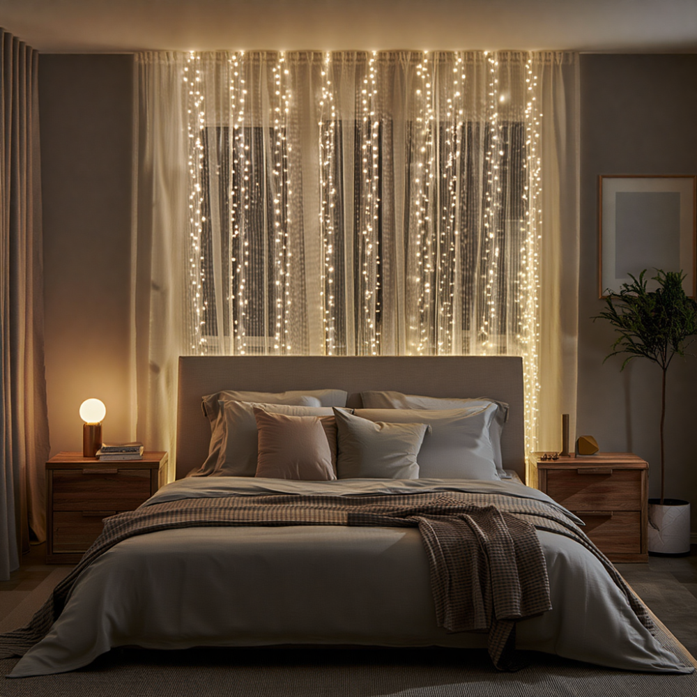 Гірлянда хвойна 3х2 м, 400 LED, жовте світло Київ - фото 3