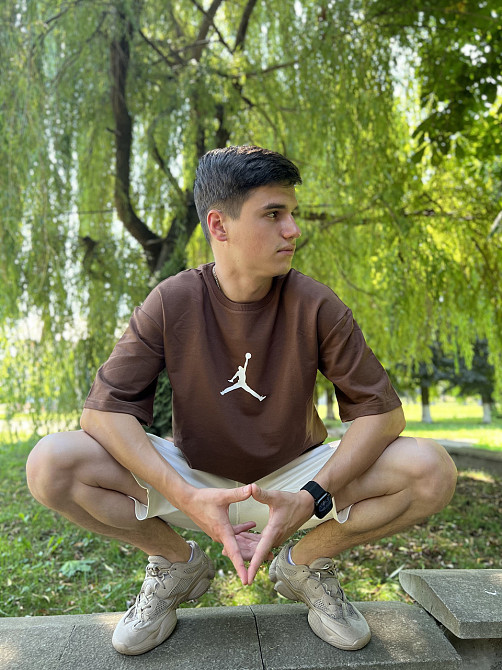 Літній костюм oversize unisex JORDAN (шорти + футболка) Чернівці - фото 5