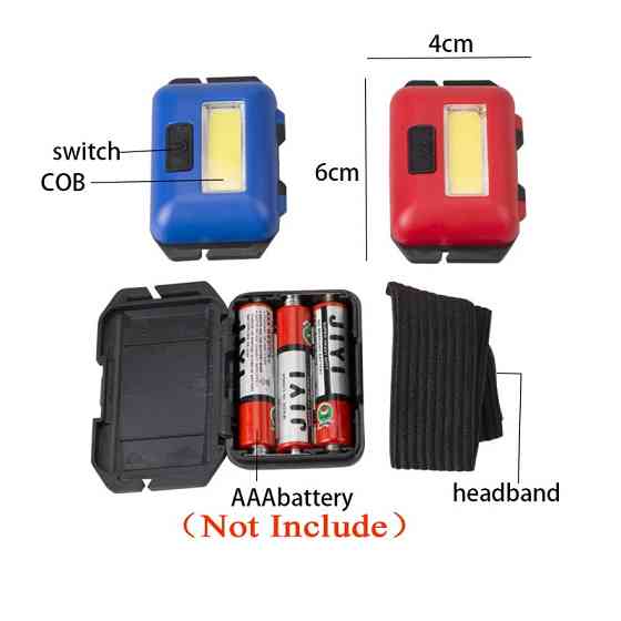 Налобный LED COB фонарь Garden C9 (Красный) Николаев