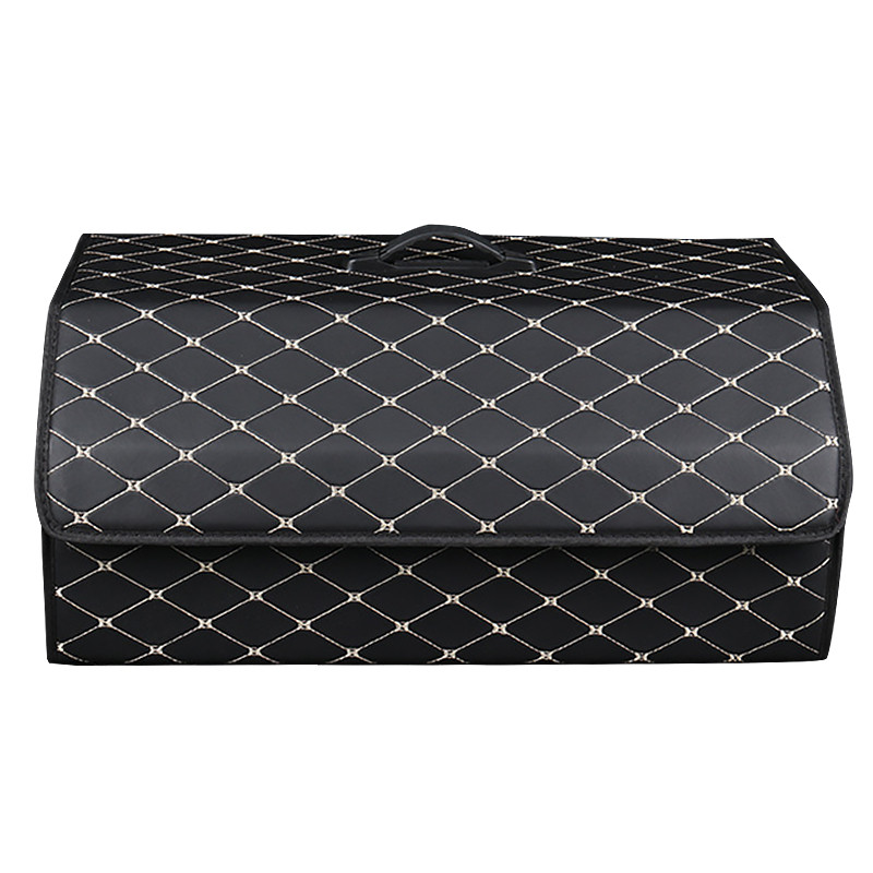 Автомобильный органайзер XY0-52 Black-Gold компактный вместительный два отдела для хранения на магнитах с ручкой 55*31*29 см Киев - изображение 1