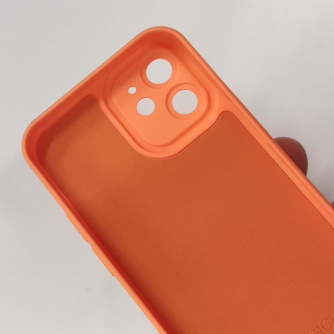 Чехол Silicone Case FULL CAMERA Iphone 12mini Orange Київ - фото 3