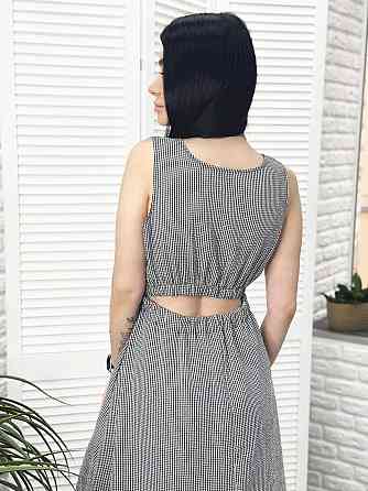 Довга літня сукня "Айріс" оптом | Норма и батал | Розпродаж моделі Чорний, 50-52 Київ