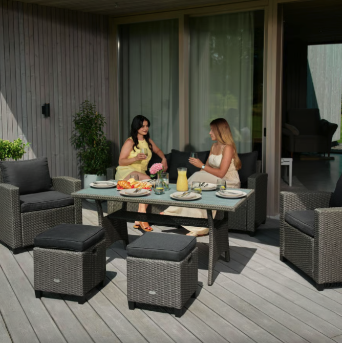 Комплект садових меблів Di Volio Genova Сірий/Графітовий Киев - изображение 8