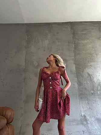 Жіночий романтичний мінікомбінезон у квітковий принт супер софт Червоний, 42/44 Одеса