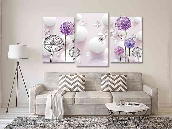 Модульная картина в гостиную / спальню Кульки  Art-609_3 100x150 см Киев