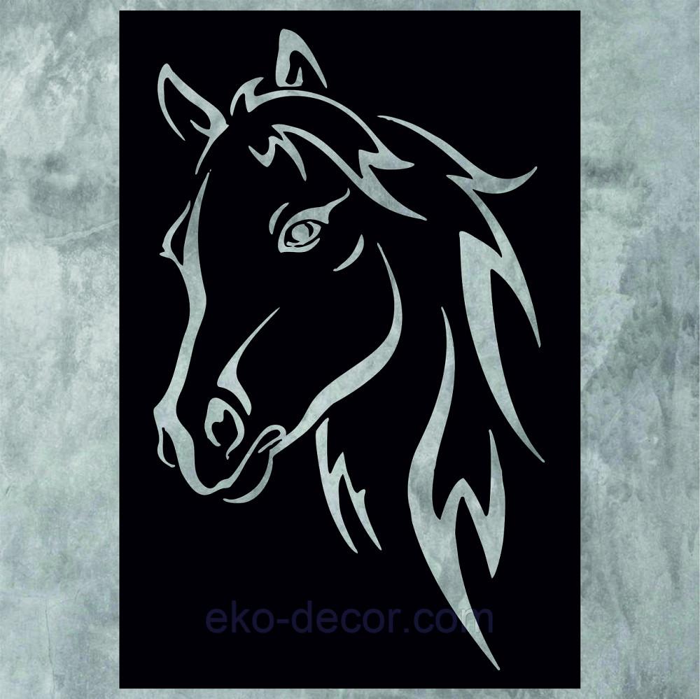 Декоративне настінне Панно «Лошадь», Декор на стіну 70*47 см, Чорний Київ - фото 5