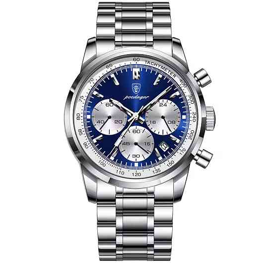 Годинник чоловічий наручний Poedagar Petros Silver Сріблястий Вінниця