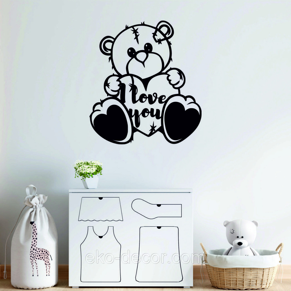 Декоративное настенное Панно «Мишка» Декор на стену Киев - изображение 4