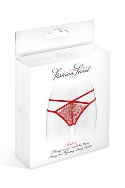 Трусики-стринги Fashion Secret MYLENE Red с двойной линией бедра Sex Aura Киев - изображение 3