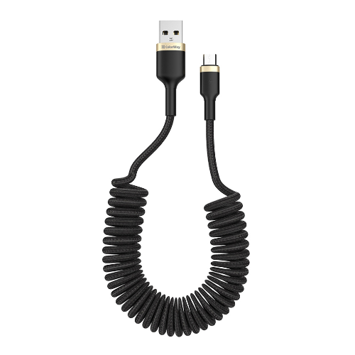 Кабель USB MicroUSB ColorWay CW-CBUM051-BK 2,4A 0,35-1,5м чорний Житомир - фото 4