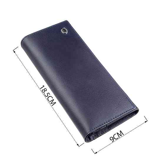 Жіночий гаманець з зовнішнім відділенням ST Leather 18895 Синій Київ