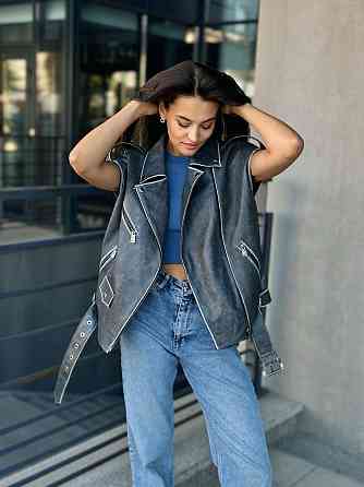 Жіноча шкіряна куртка косуха трансформер р 44 Харків