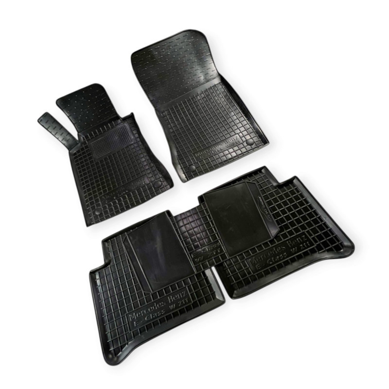 Килимки Mercedes W211 (2002-2006) борт 2,5 см, з перемичкою салону Мукачево - фото 1