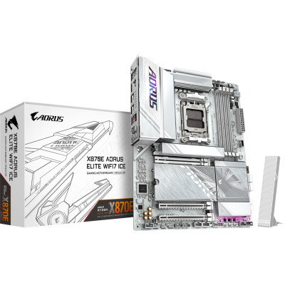 Материнская плата GIGABYTE X870E AORUS ELITE WIFI7 ICE (X870E A ELITE WIFI7 ICE) Винница - изображение 5