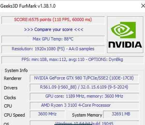 Відеокарта GTX 980Ti ASUS ROG Strix. Київ