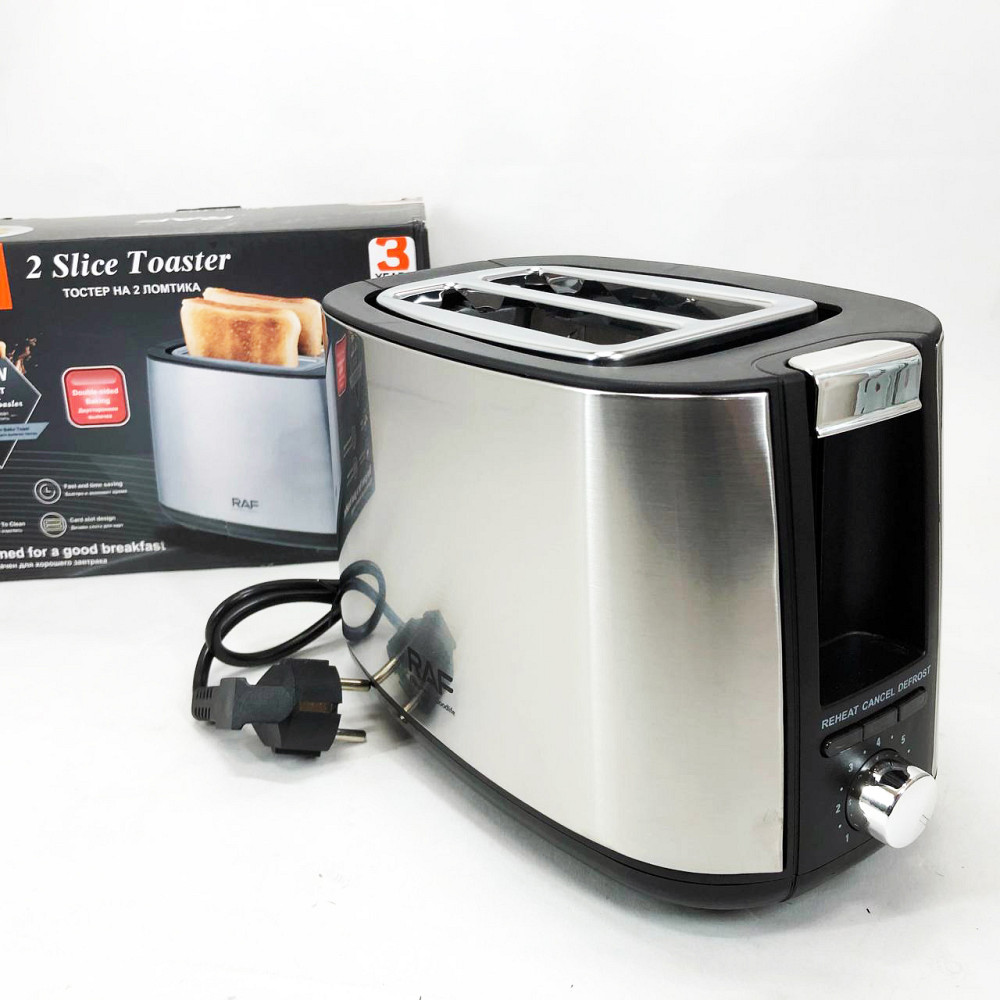 Тостеры для бутербродов RAF R.507 750 Вт, Кухонный тостер для бутербродов Тостер хлеба бытовой HD-57 Львов - изображение 12