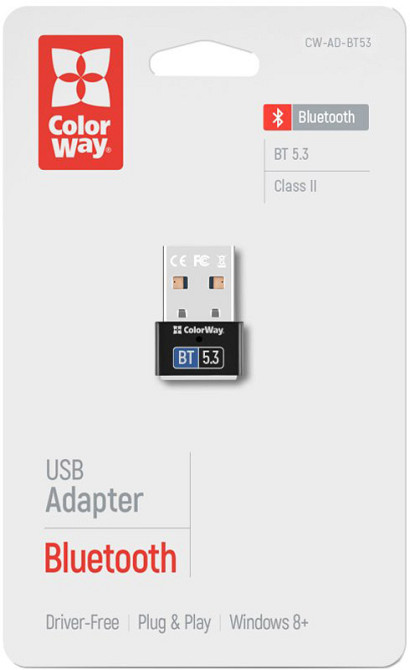 Адаптер Bluetooth v5.3 USB, чорний Colorway Винница - изображение 6