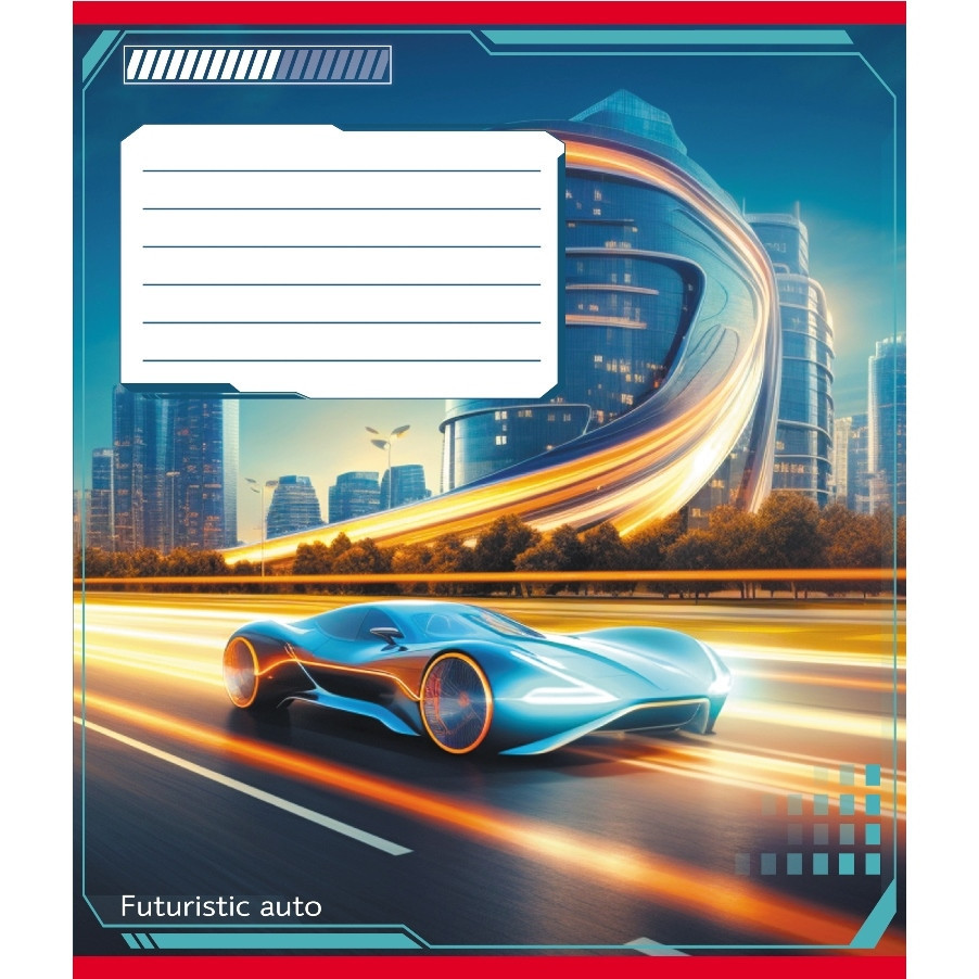 Зошит учнівський "Авто майбутнього" 018-530292K-4 в клітинку, 18 аркушів Вінниця - фото 1