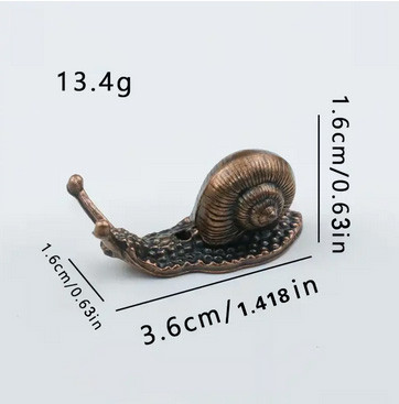 Фігурка мініатюра бронза Равлик Київ - фото 2