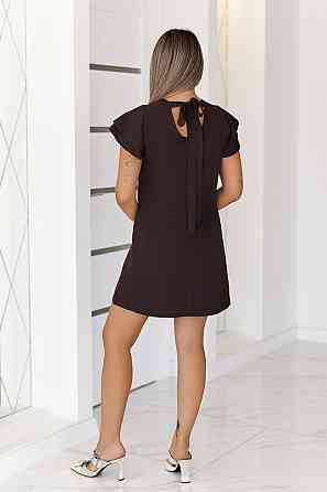 Платье летнее с воланами на плечах Fiesta 42-44, Шоколадный Киев