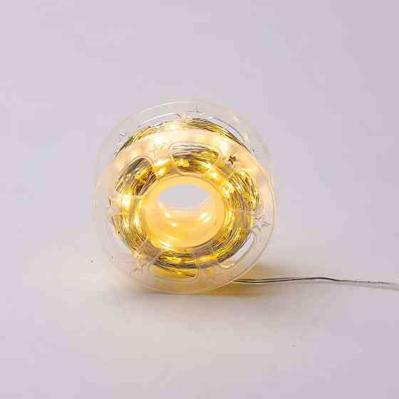 Гірлянда "Роса" на пульті, 50 м, 500 LED, жовтий провод Київ