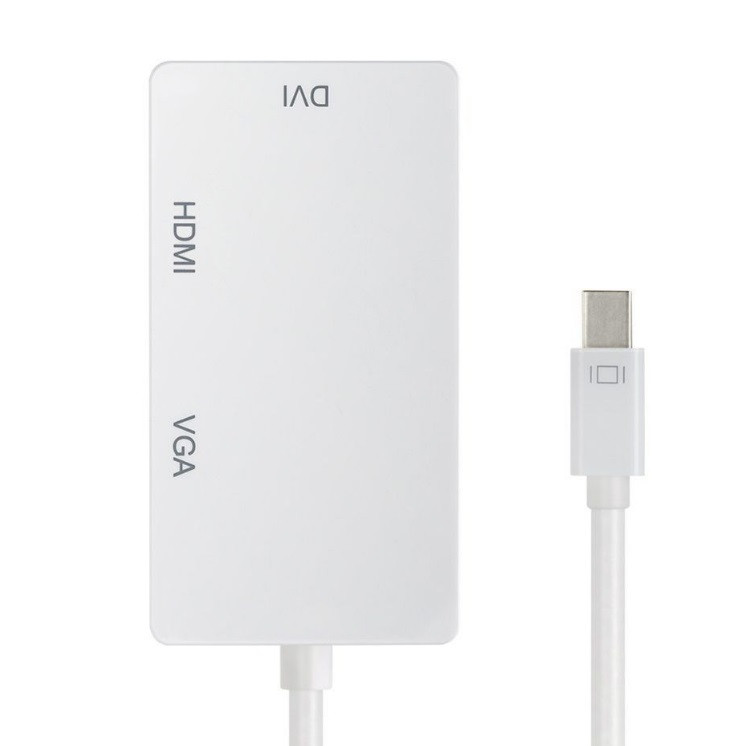 Перехідник mini DisplayPort M --> HDMI/VGA/DVI (24+5), FHD 1080p Вінниця - фото 6