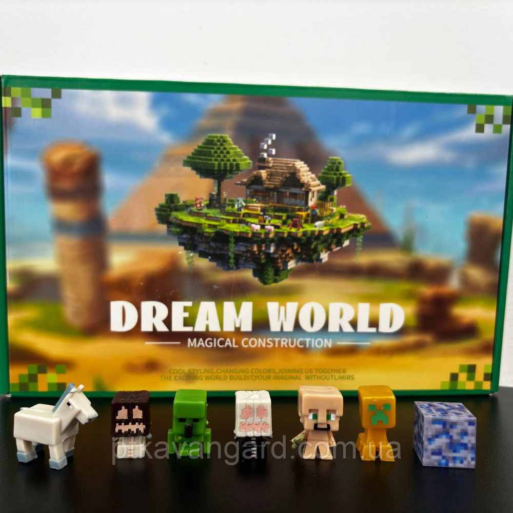 Магнитный конструктор майнкрафт шахта 134 магнитных блока, с фигурками Dream World LZCK 015 Хмельницкий - изображение 4