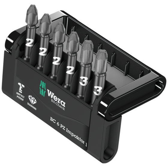 Набір ударних біт PZ Wera 6шт з алмазним покриттям 05057692001 Одеса