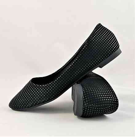 . Жіночі Балетки Чорні Мокасини Туфлі Замшеві (розміри: 38) — F9 Дніпро