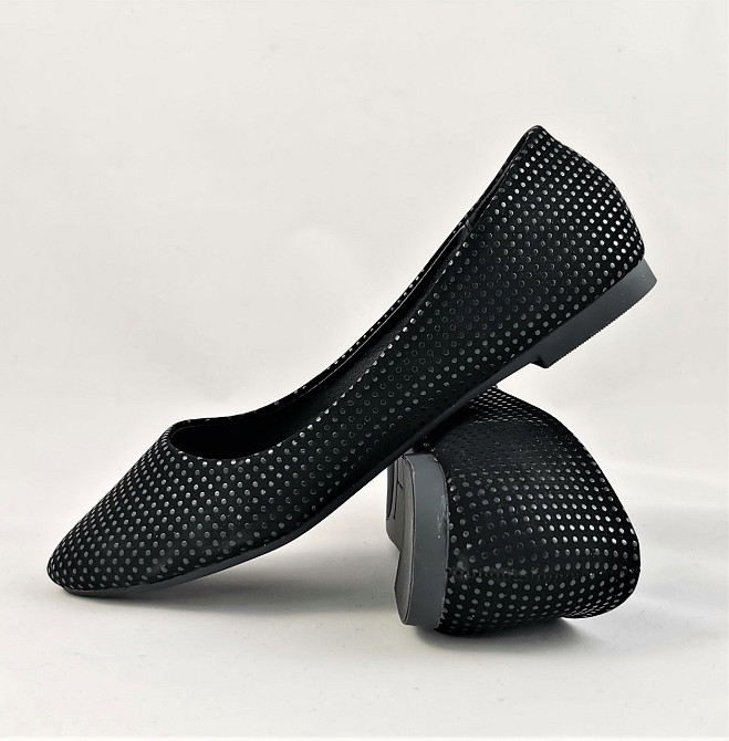 . Жіночі Балетки Чорні Мокасини Туфлі Замшеві (розміри: 38) — F9 Дніпро - фото 4