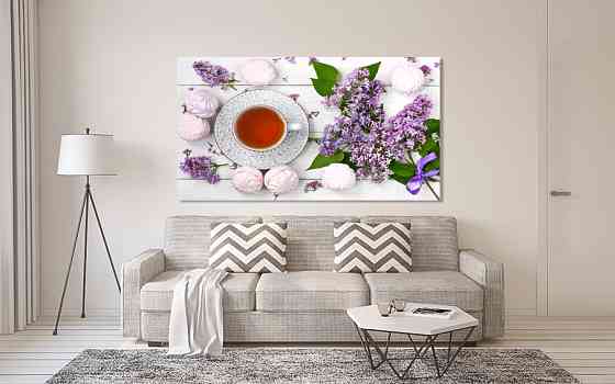 Картина полотно у вітальню / спальню  Бузок  MLP_367 ( 60х30см ) 70x140 см Київ