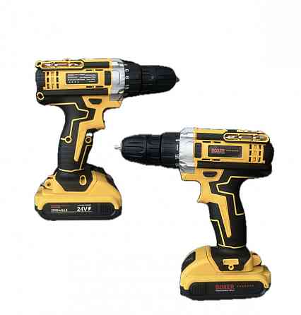 Аккумуляторный шуруповерт BX-3311 24V 2 аккумулятора 5Ah, набор инструментов, кейс, 2 скорости, LED Одесса