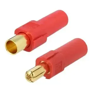 Роз'єм живлення Amass XT150, 500В, 100А/150А, комплект (штекер+гніздо), 8AWG, червоний Полтава - изображение 1