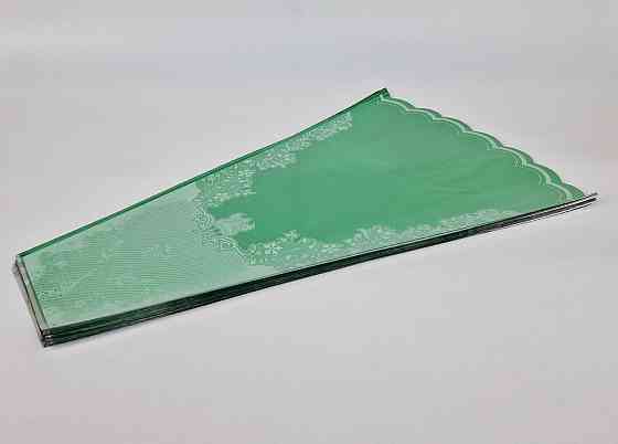 Конусне паковання під квіти h70/15низ/45верх метал зелений (100 шт.) візерунок136 (2) (100 шт.) Харків