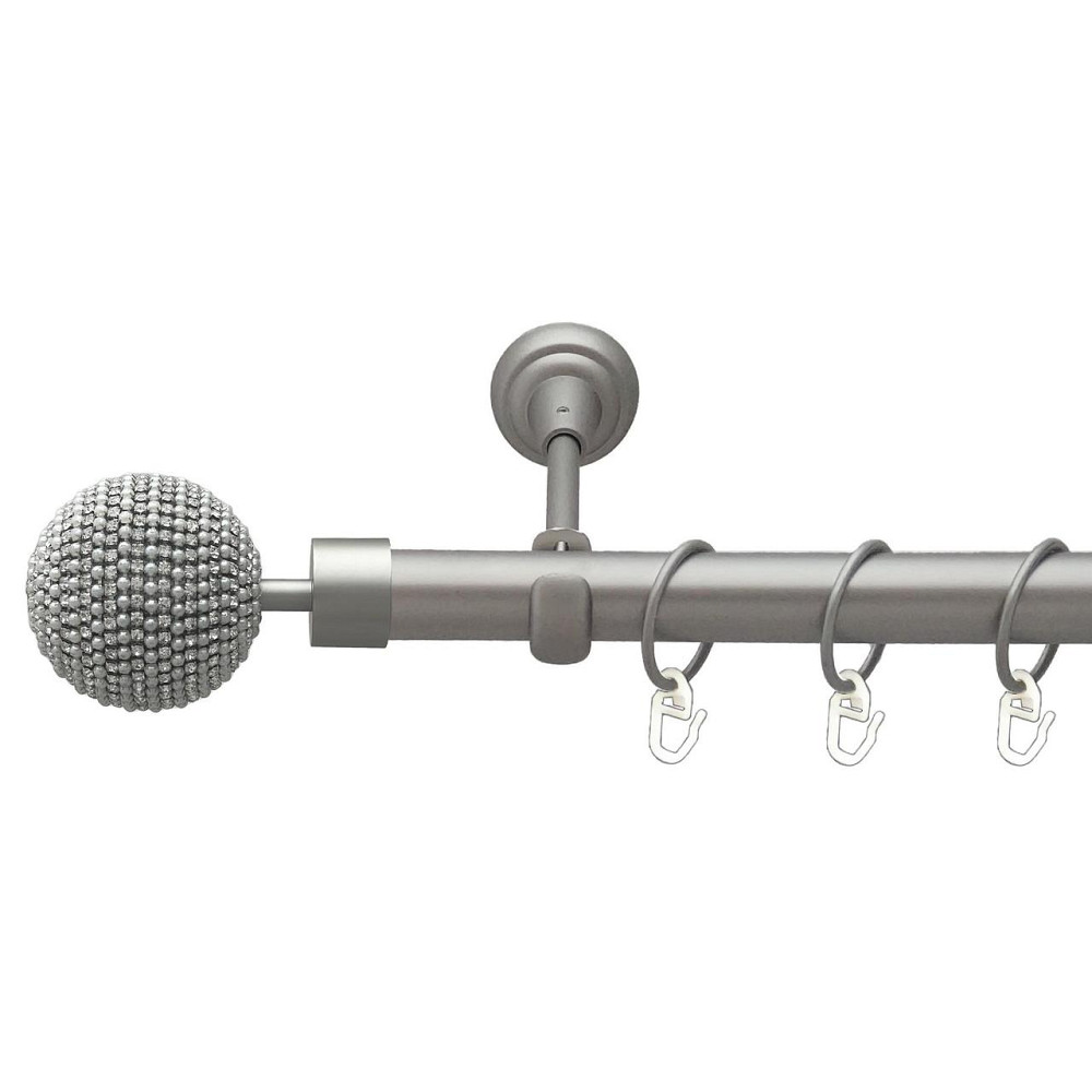 Карниз Orvit Карера металевий однорядний відкритий гладка труба кільце металеве Сатин 25 мм 140 см (00-00027470) Львів - фото 1