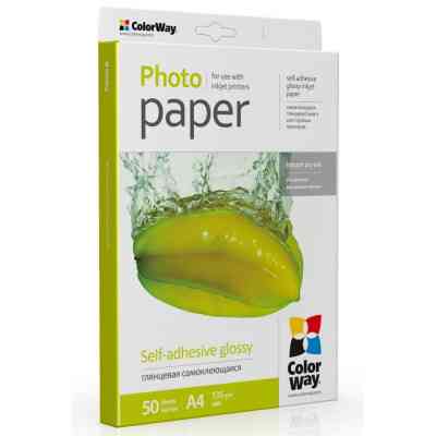 Фотобумага ColorWay A4 135г SuperGlossy, 50c. (PGS1358050A4) Винница