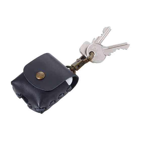 Чехол для наушников Troika Airpods натуральная кожа Черный Винница