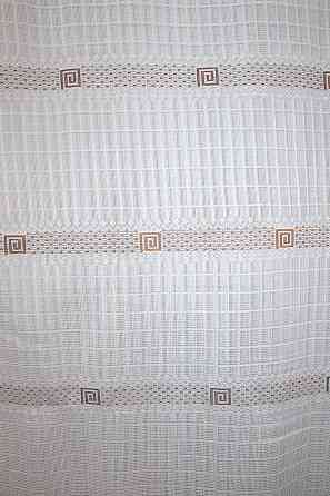 Тюль VR-Textil 1231т Juli Сітка Білий з коричневим 300х150 см (40-159) Київ