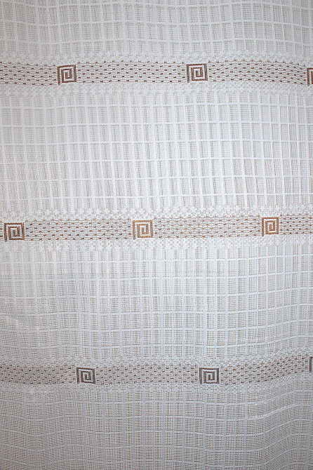 Тюль VR-Textil 1231т Juli Сітка Білий з коричневим 300х150 см (40-159) Київ - фото 5
