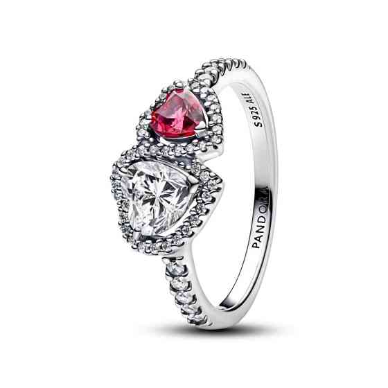 Срібна каблучка Pandora Ореол Сердець 193662C01 52 Київ