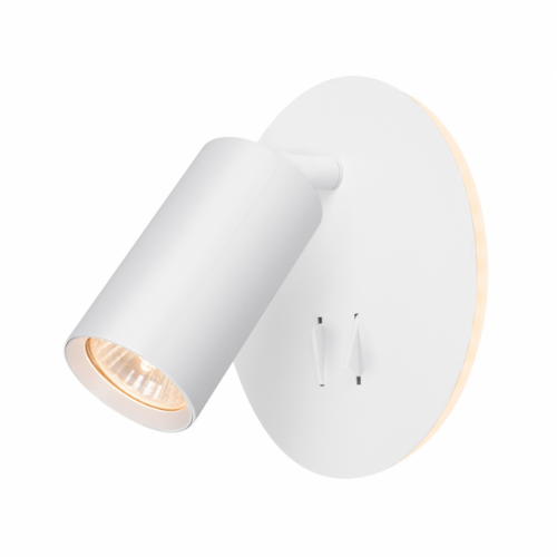 LED Світильник настінний під лампу GU10 з підсвічуванням та кнопкою білий VL-SPF24E-W Videx Житомир - изображение 2