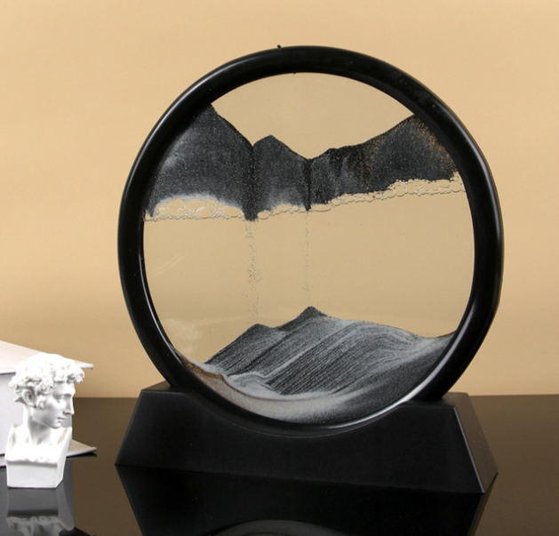 Песочная картина  БОЛЬШАЯ 27 см, Рамка с кварцевым песком, декор интерьера, рамка для релакса, ОРАНЖЕВАЯ Кременчуг - изображение 9