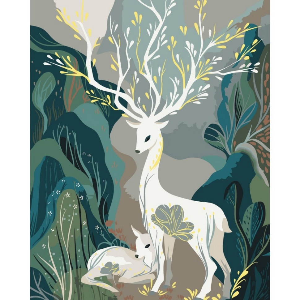 Картина за номерами "Казкові олені" 11591-AC 40x50 см Вінниця - фото 1