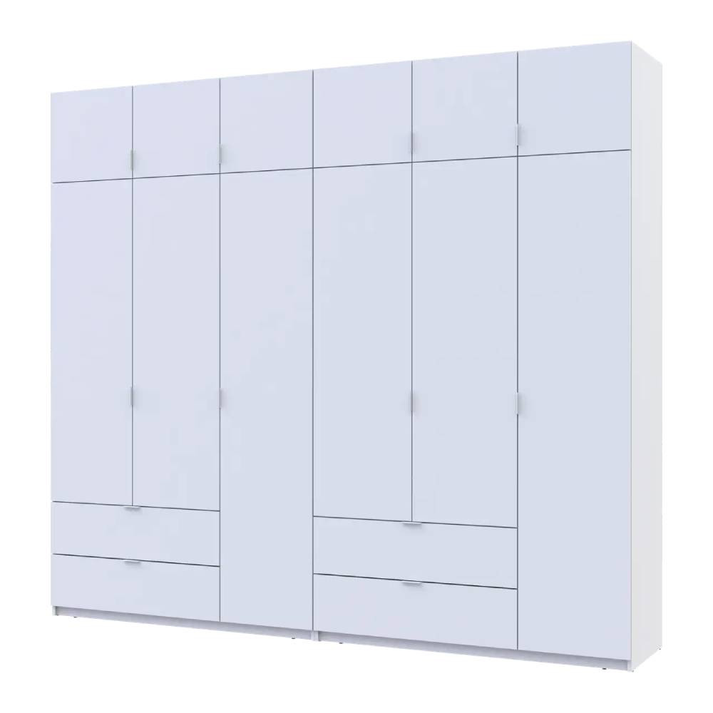 Шафа для одягу Doros Лукас Біла 3+3 ДСП 270х50х240 DRS-011685 (42005114) Львів - фото 1