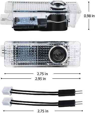 LED підсвітка дверей автомобіля 2 шт, проектор логотипу BMW 1 3 4 5 6 7 M X Z GT серії, водостійкий, Київ